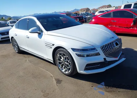 2021 Genesis G80 3.5T Rwd z USA, uszkodzony, nr VIN KMTGC4SD0MU073530